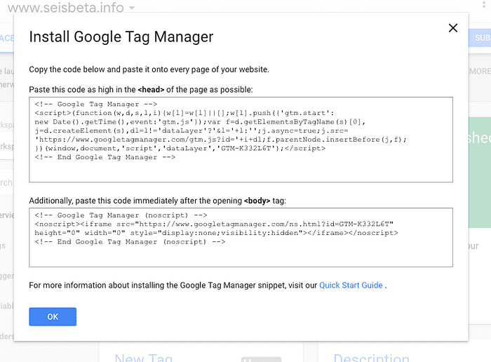 Creación de tag para Google Analytics 4 en GTM con ID de medición y configuración de variables